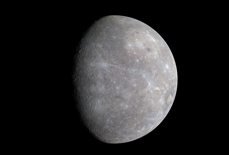 信使号的水星假色影像（维基百科）