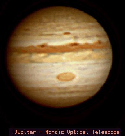 地球上拍摄的木星