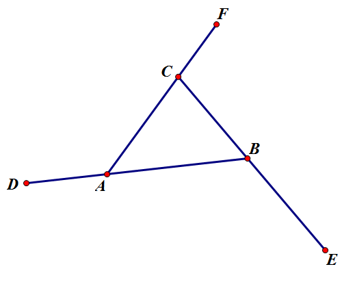 三角形的外角和 (1)